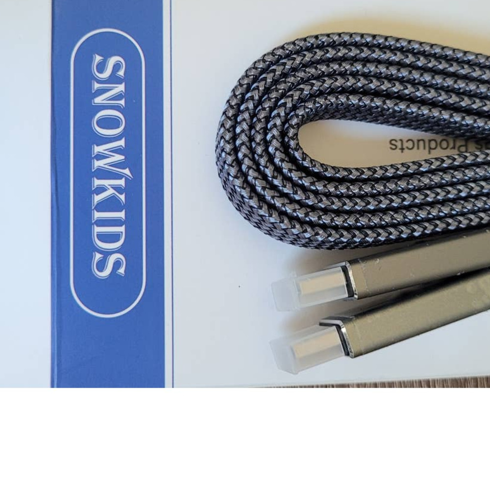 6.5 Foot HDMI Double Cord Braided, Nylon, Snowkids Brand - Picture 2 of 3